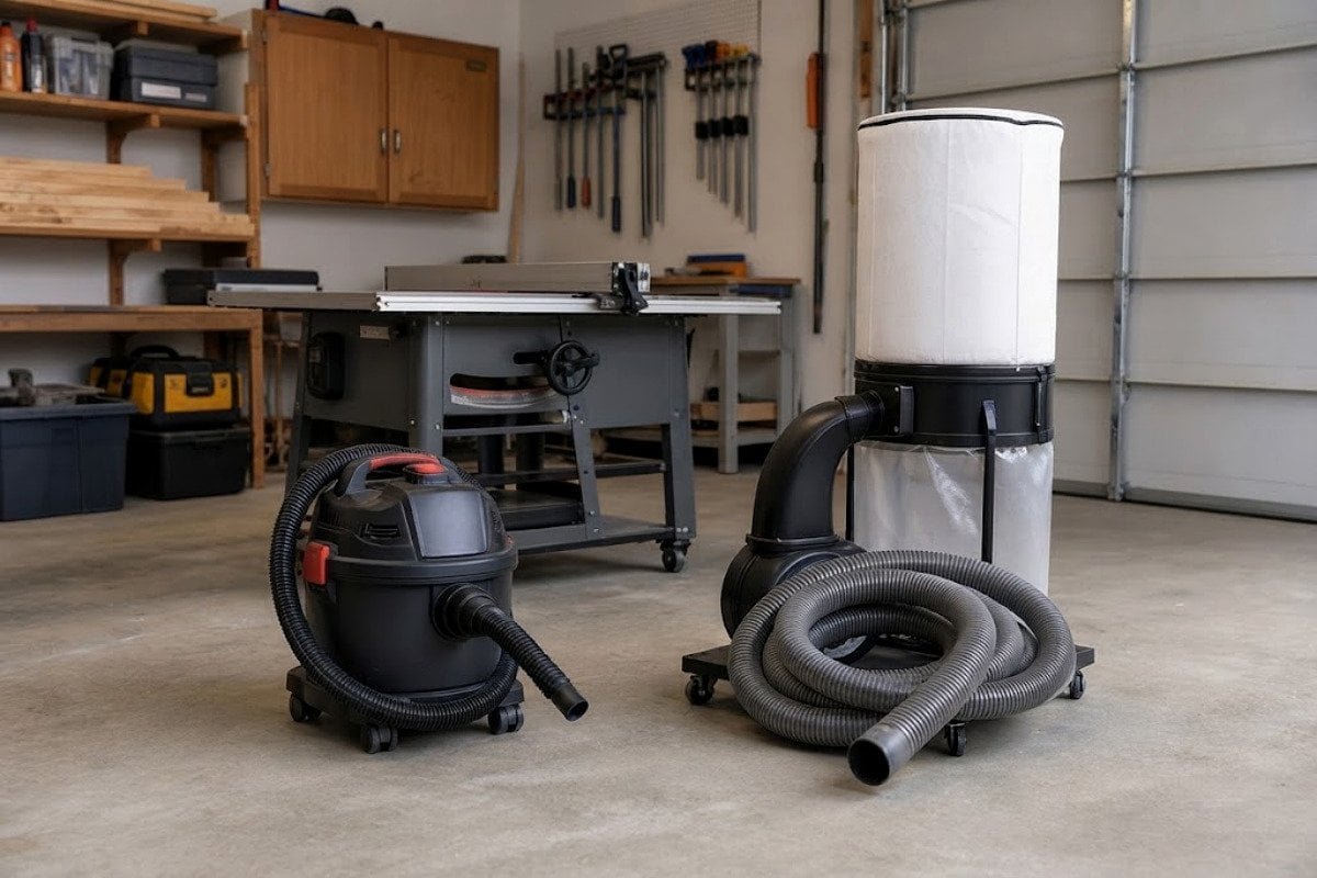 shop vac versus dust extractor